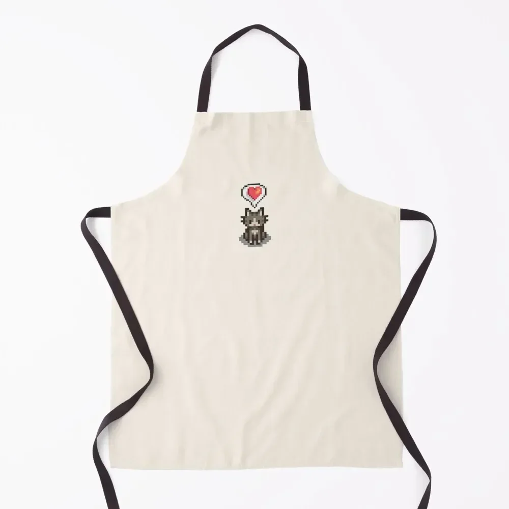 

Stardew Valley Happy Grey Cat Apron Hairdressing Hairdresser Accessories Woman Kitchens Home and kitchen products Apron