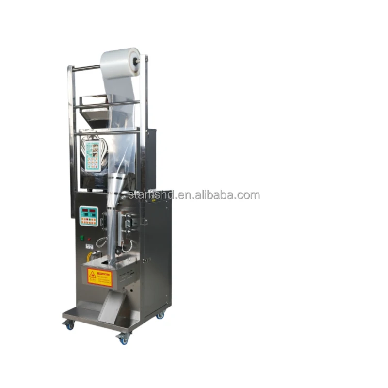 1-100g Small 3-Side Seal Packaging Machine for Granule Powder, Grains, Spices, Pet Feed, Seeds, Fertilizer