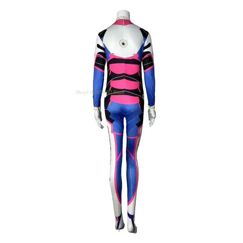 2025 NewOverwatch OW Game Anime D.VA Cosplay Costume Jumpsuit Women Sexy Hana Song dva Plugsuits Zentai Bodysuit Adul AA