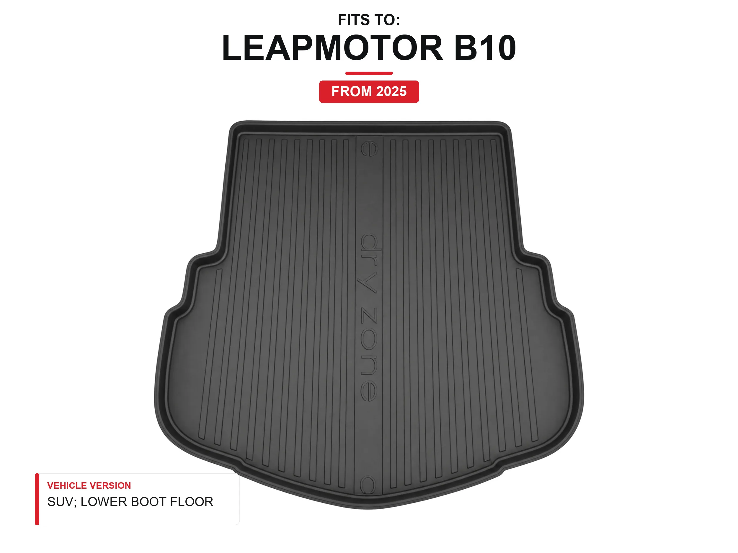 Tpe Dryzone kofferbakmat voor: Leapmotor B10 2025- SUV