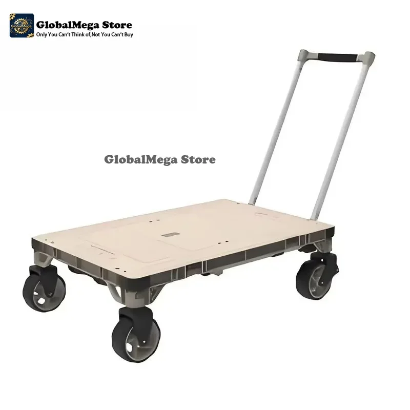 2026 Latest Portable Foldable Camping Trolley with 360 Degree Swivel Wheels Waterproof Heavy Utility Cart for Outdoor