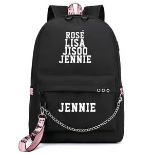 Kpop Lisa Rosé Jennie Jisoo geboren in Pink World Tour 2022 Rucksackshow -Rucksack 8 Hauptverkaufs -Rucksack K Pop - №5