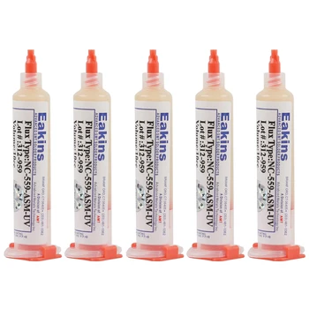 5 adet/grup kaynak akı NC-559-ASM-UV 10CC lehim pastası lehim yardım kremi PCB SMD BGA lehim Desolder tamir