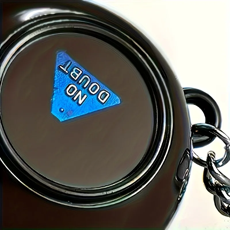 Magic 8-Ball Keychain - Durable Plastic Fortune Telling with Realistic 8-Ball Mechanism, Perfect for Parties and Gifts (Black)
