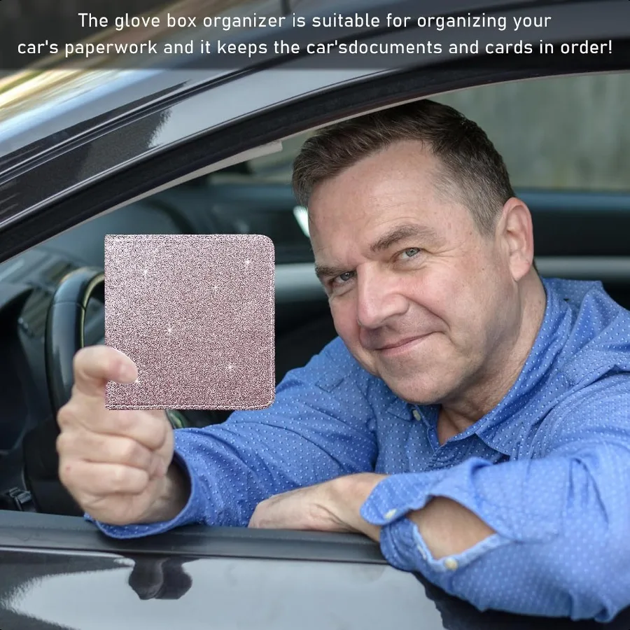 ที่เก็บเอกสารทะเบียนรถและประกันภัยในรถยนต์ พร้อมช่องเก็บของในที่วางของในรถ ปิดด้วยแม่เหล็ก ใช้ได้กับรถยนต์ทุกประเภท รุ่น A