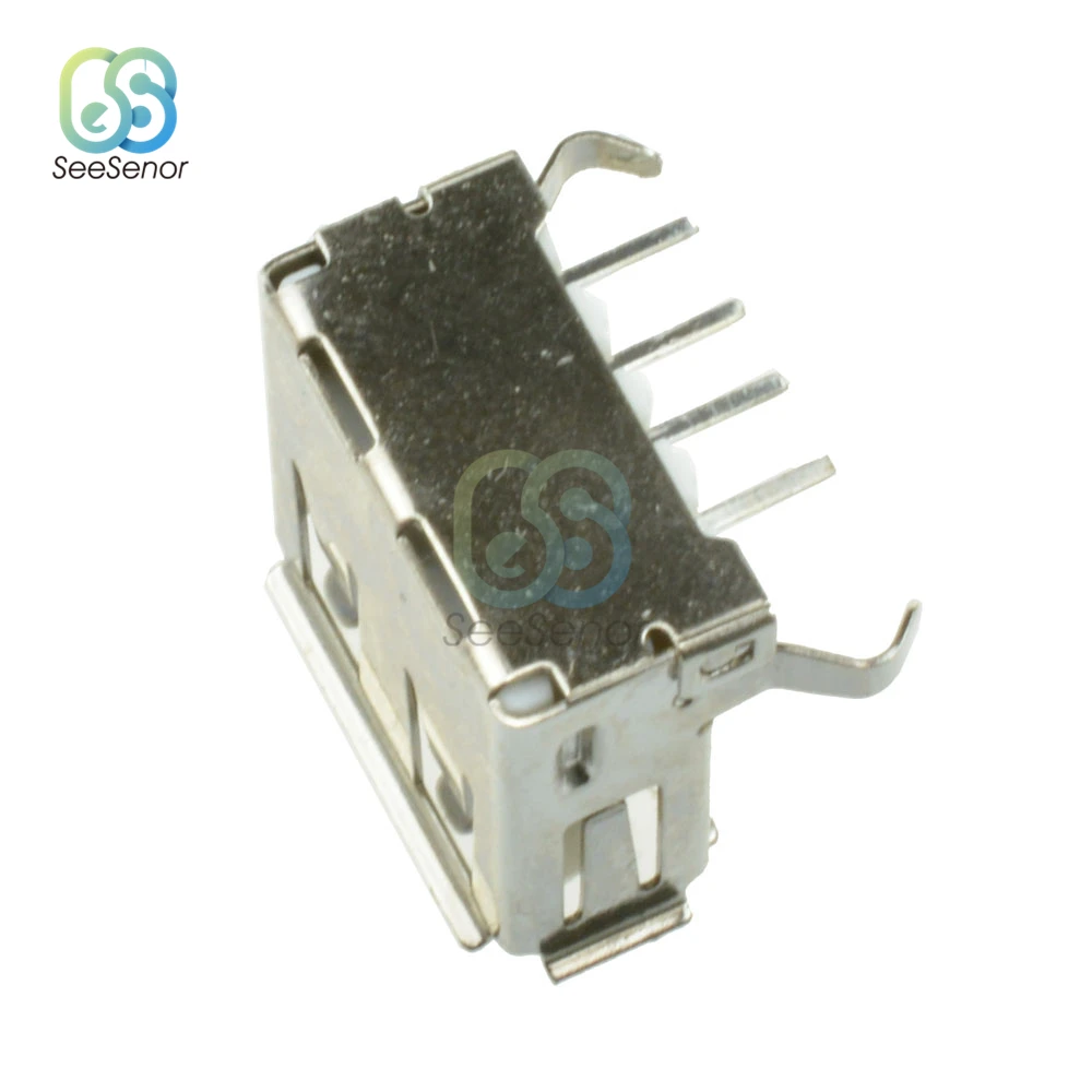 10 Cái/lốc USB Loại Tiêu Chuẩn Cổng Nữ Hàn Jack Cắm Cổng Kết Nối PCB Ổ Cắm USB-A Loại 4Pin