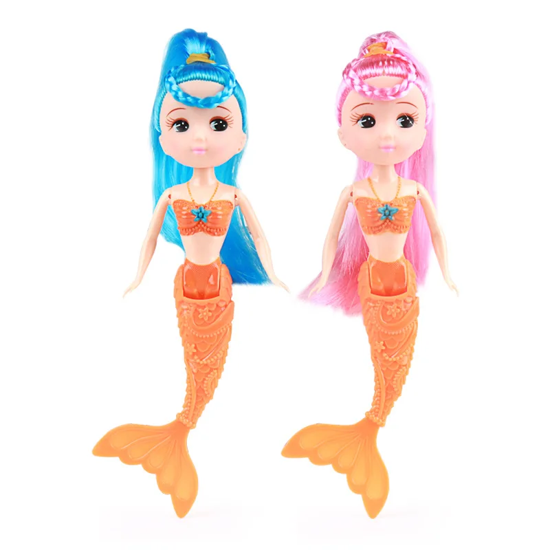 Kawaii Doll Items 16 cm Mini Mermaid Juguetes Miniature Small Animal  Dolls Kids Toys For Barbie DIY Game Children Baby Birthday