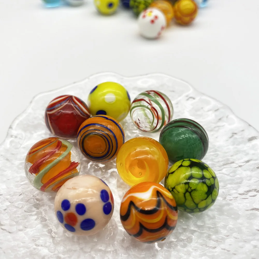 G1-16 Home Decor Collection Creative Handmade Glass Marbles Balls Rarity Children Puzzle Game Toys Cute New Year Gifts For Kid