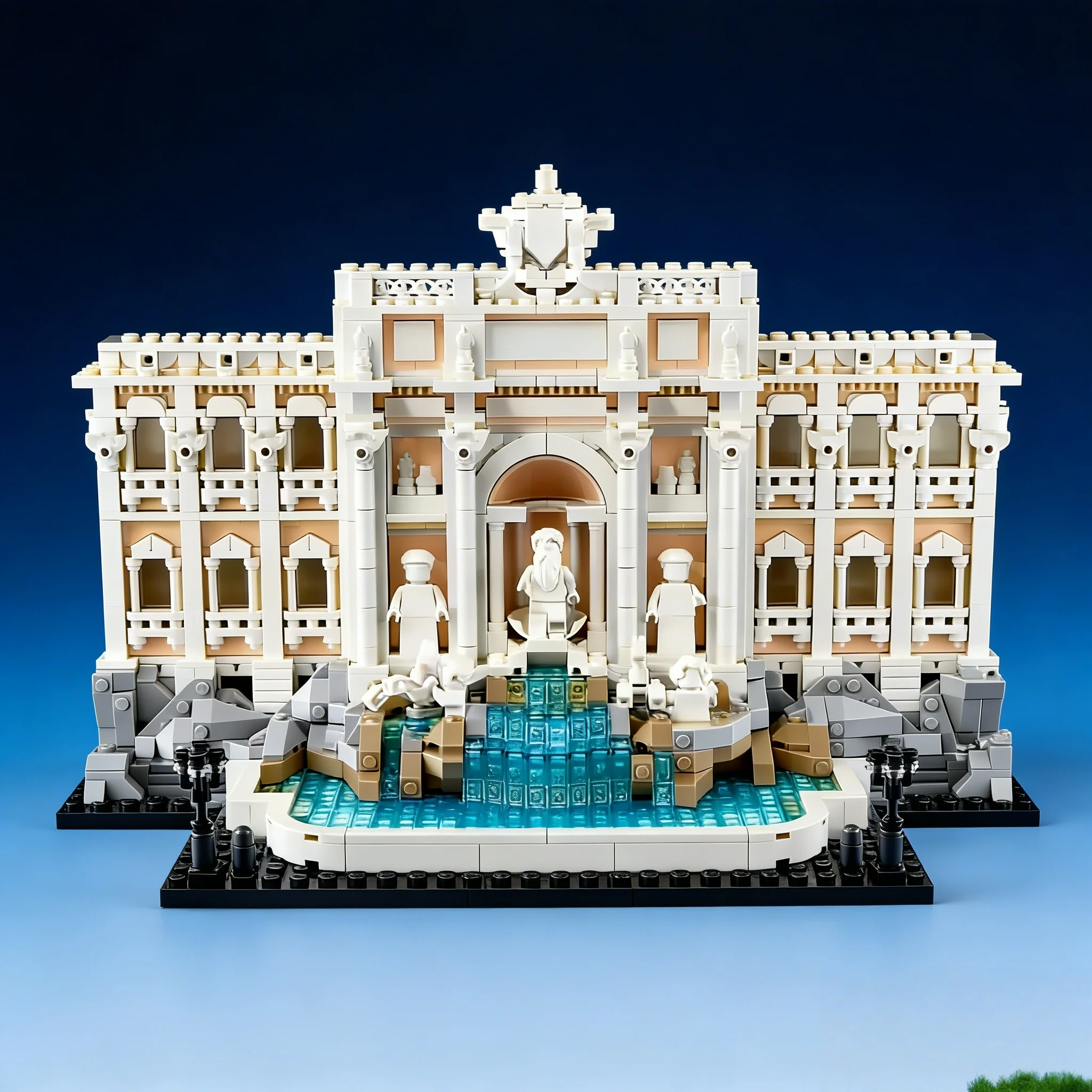 

2025 new world-famous Trevi Fountain building blocks world building brick assembly toys adult children gifts