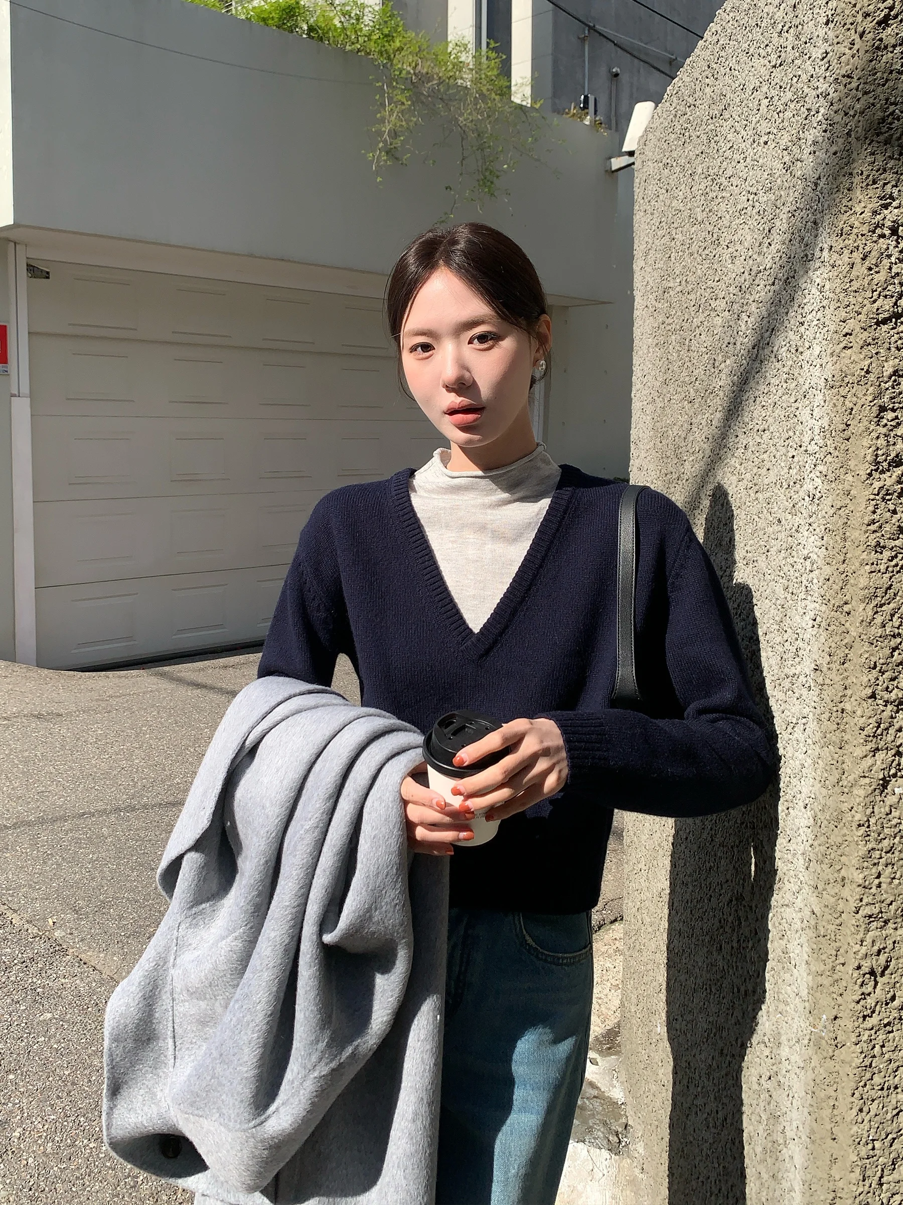 

Loose Casual Korean Sle Big Flower Knitted Sweater Autumn Winter Faion Women's Crew Ne Long Sve Thermal Top