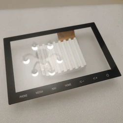 New 80 Pins Glass  Touch Screen Panel Digitizer Lens For Mitsubishi Outlander Car Radio DVD Player GPS Navigation