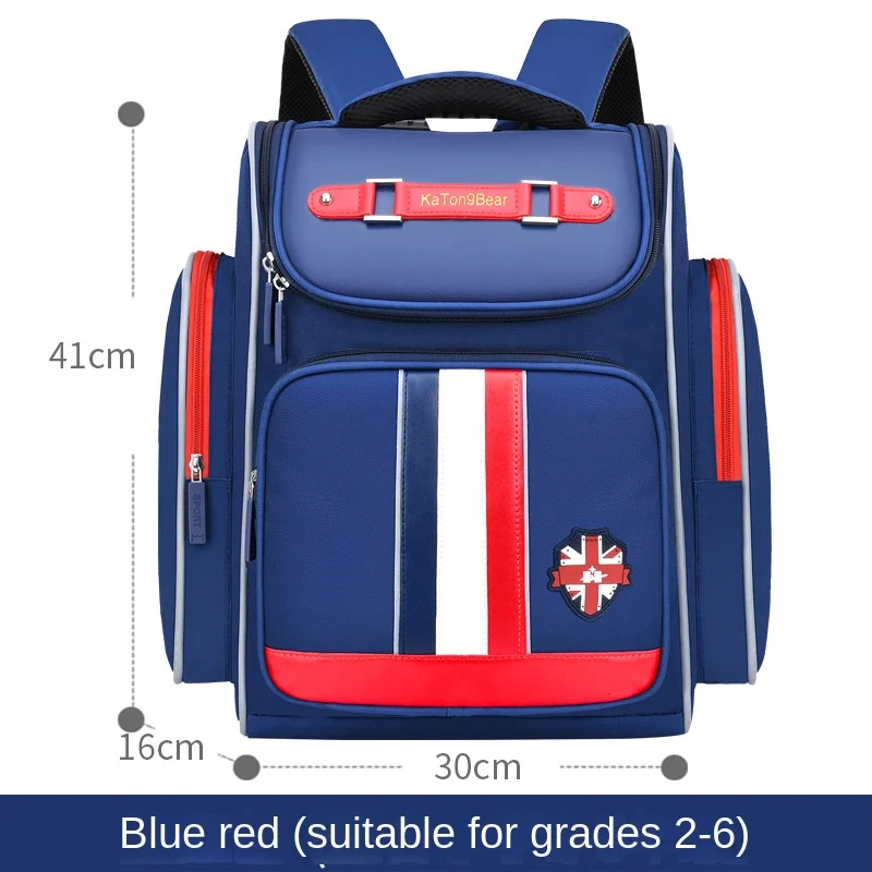 2025 New School Bags For Boys Girls England Style Primary Student Shoulder Orthopedic Backpack Large Capacity Light Mochila