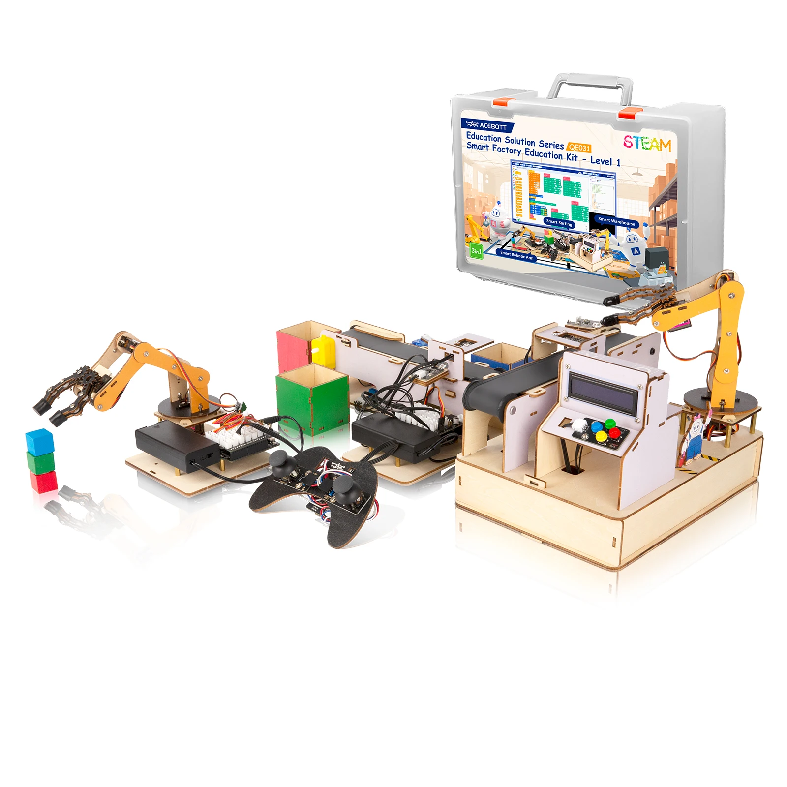 ESP32 IoT Control Smart Factory Starter Kit Electronics Programming Kit for Arduino Scratc Tutorials School DIY Education STEAM