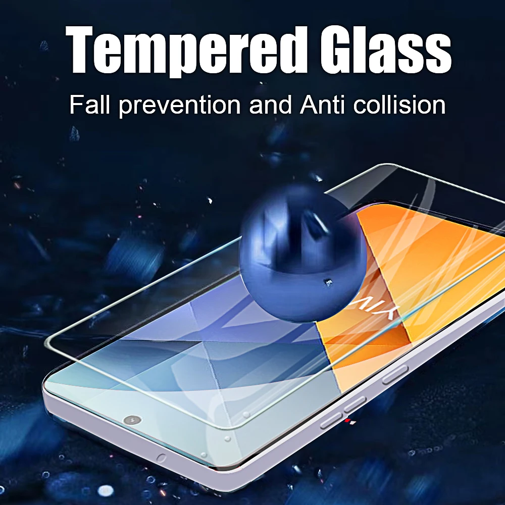 1-4pcs Protective Glass for Xiaomi Poco M6 Pro 4G M6 M5s M5 M4 ProTempered Glass Screen Protectors on Pocco Poxo Poko M 6 5 4 3