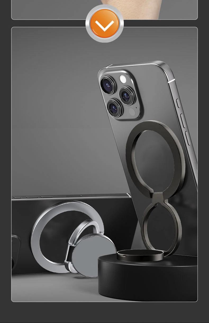Für Magsafe Handy Griff Doppelseitige Magnetische Ring Telefon Halter Handys Ständer Telefon Zubehör Unterstützung Telefon Grip Tok – Detail 23