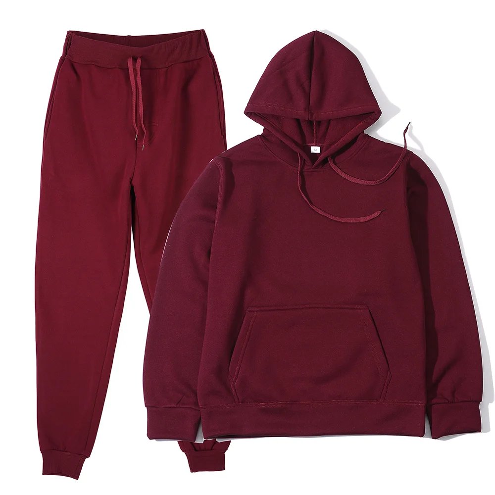 new 2026 Men's Sports Suits Fashion Tracksuit Women Hoodies Pants Two Pieces Sets Running Casual Sweatshirts Sweatpants Clothing view 6