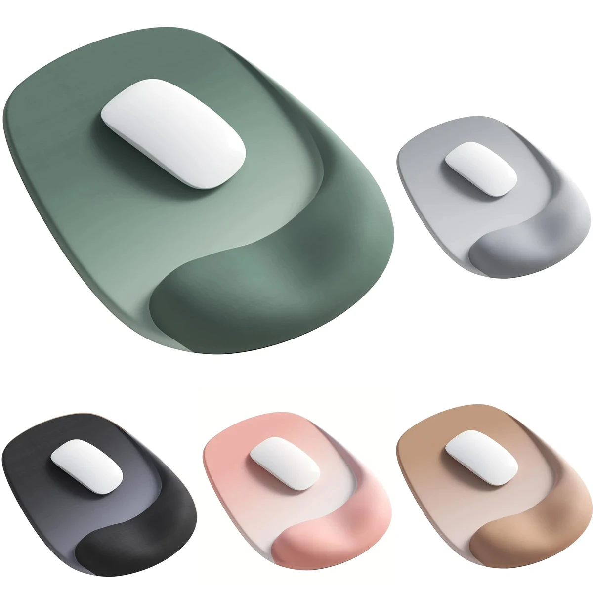 

Ergonomic Mouse Pad with Gel Wrist Support - Premium Lycra Fabric, Non-Slip, Perfect for Laptops & Desktops, Ideal for Office &