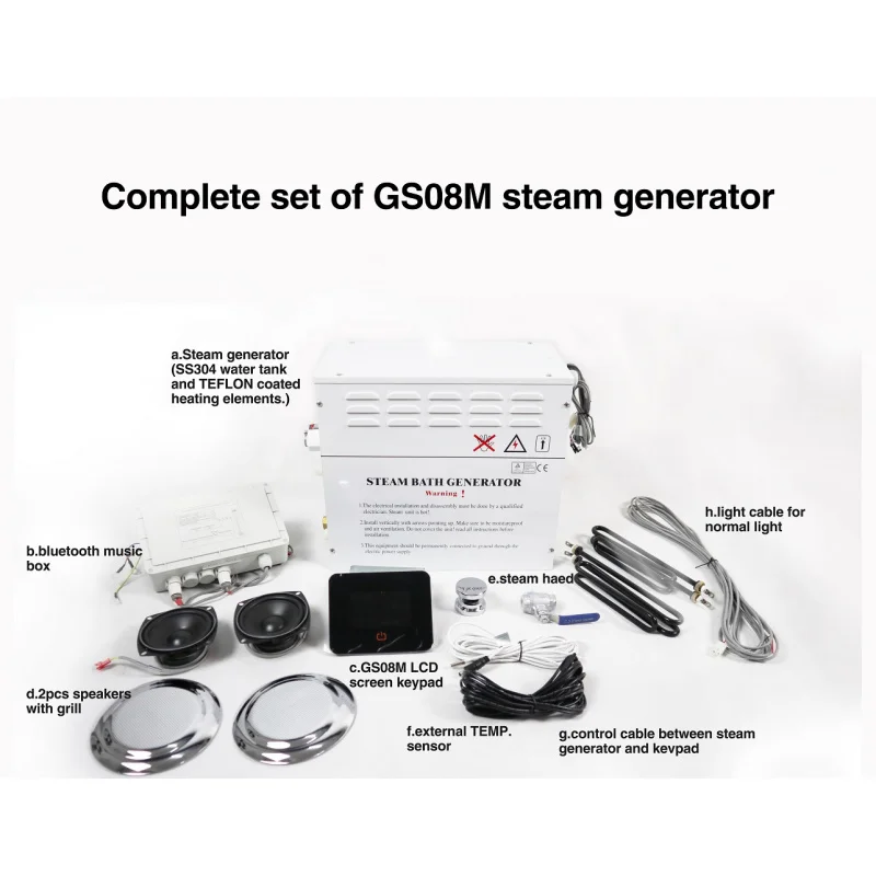 Smart app mini 3kW 4.5kw steam generator/sauna bath home spa shower with WiFi function