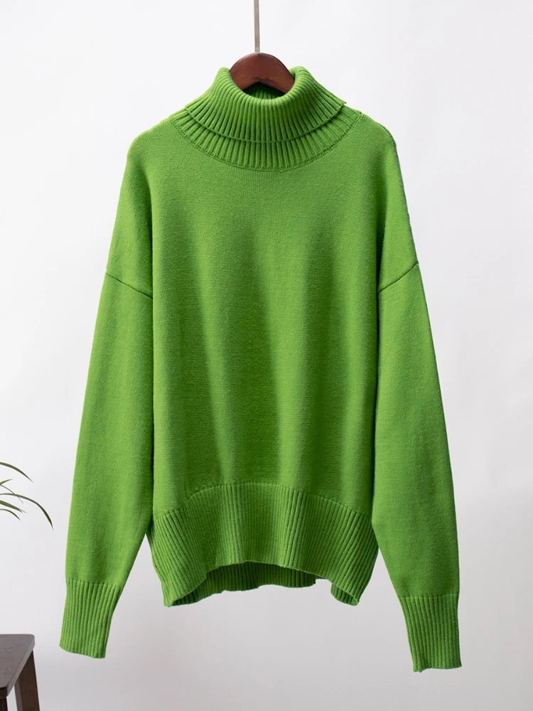 High Quality Cashmere Warm Women Autumn Winter Sweater Fashion Loose Knitted Jumper Top Female Casual Versatile Wooly