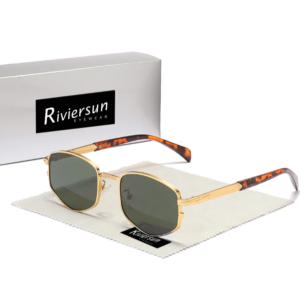 Lunettes de soleil ovales vintage de luxe pour hommes et femmes, idéales pour la conduite et le style décontracté