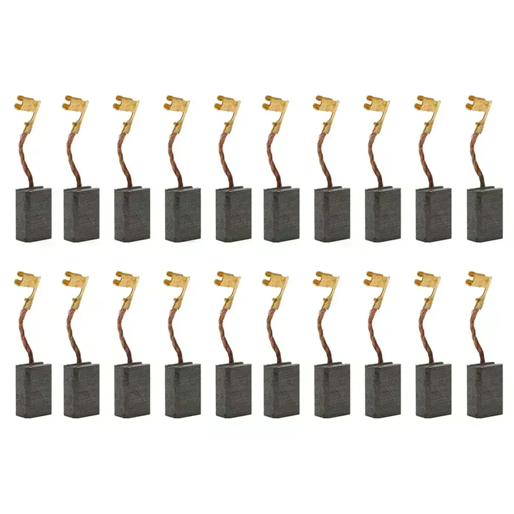 

20 шт. угольные щетки, угловая шлифовальная машина, сменный двигатель, угольные щетки для электрической ударной дрели, резки, полировки, электроинструменты