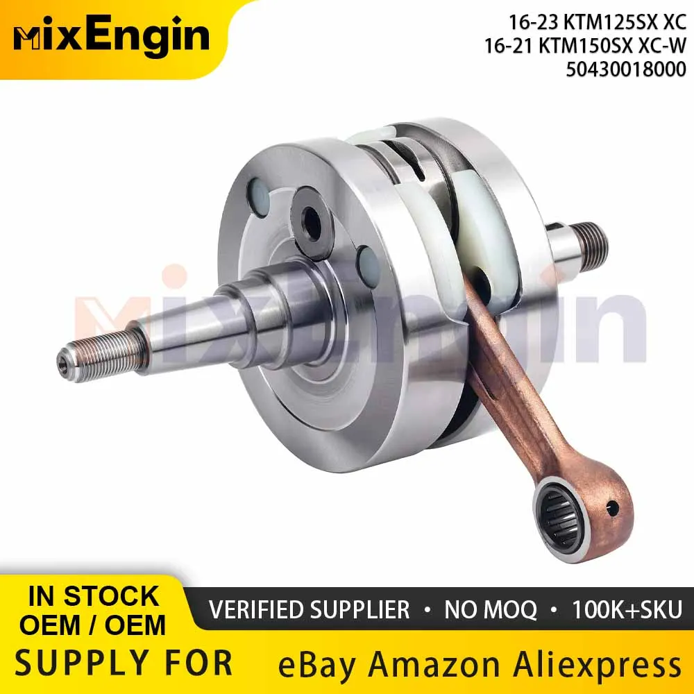 

Motorcycle Engine Crankshaft For 16-23 KTM125SX 16-21 KTM150 SX Dirt Bike Connecting Rod Crank Shaft Bearing KTM 125 150 XC-W