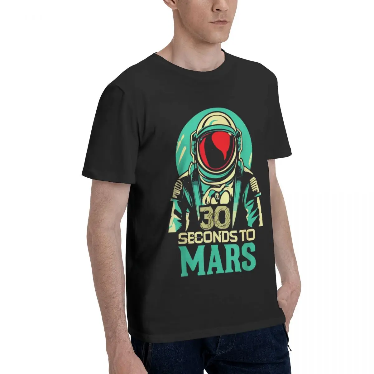 Thirty Seconds To Mars T-Shirt Hipster T Shirts Short-Sleeve Awesome Tshirt Beach Cotton O Neck Big Size Tees