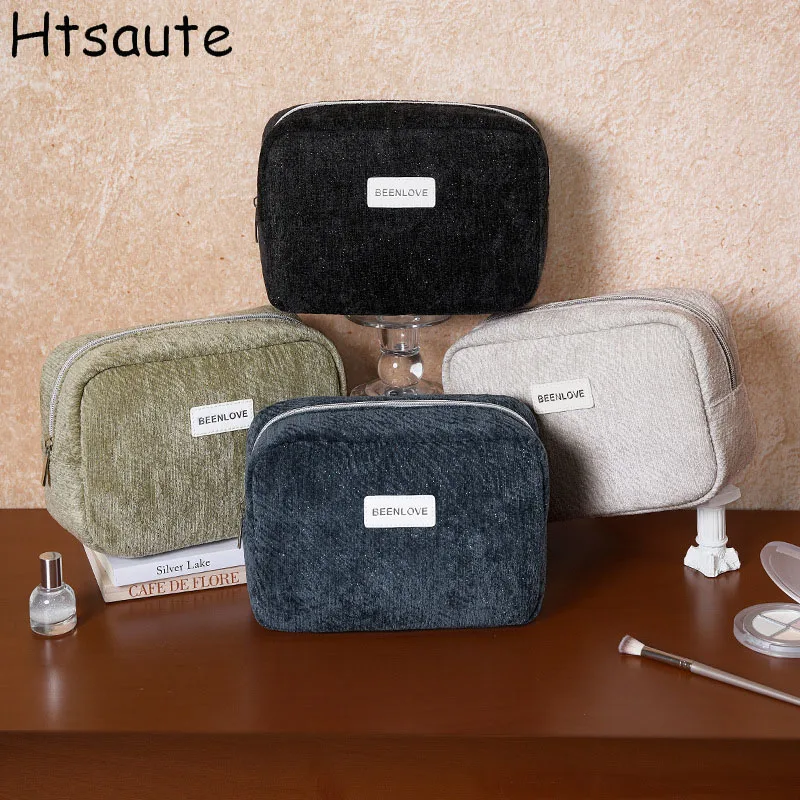 Square Small Makeup Bag Student Small Earphones Zero Wallet Girl Portable Lipstick Storage Bags Korean Cosmetic Case