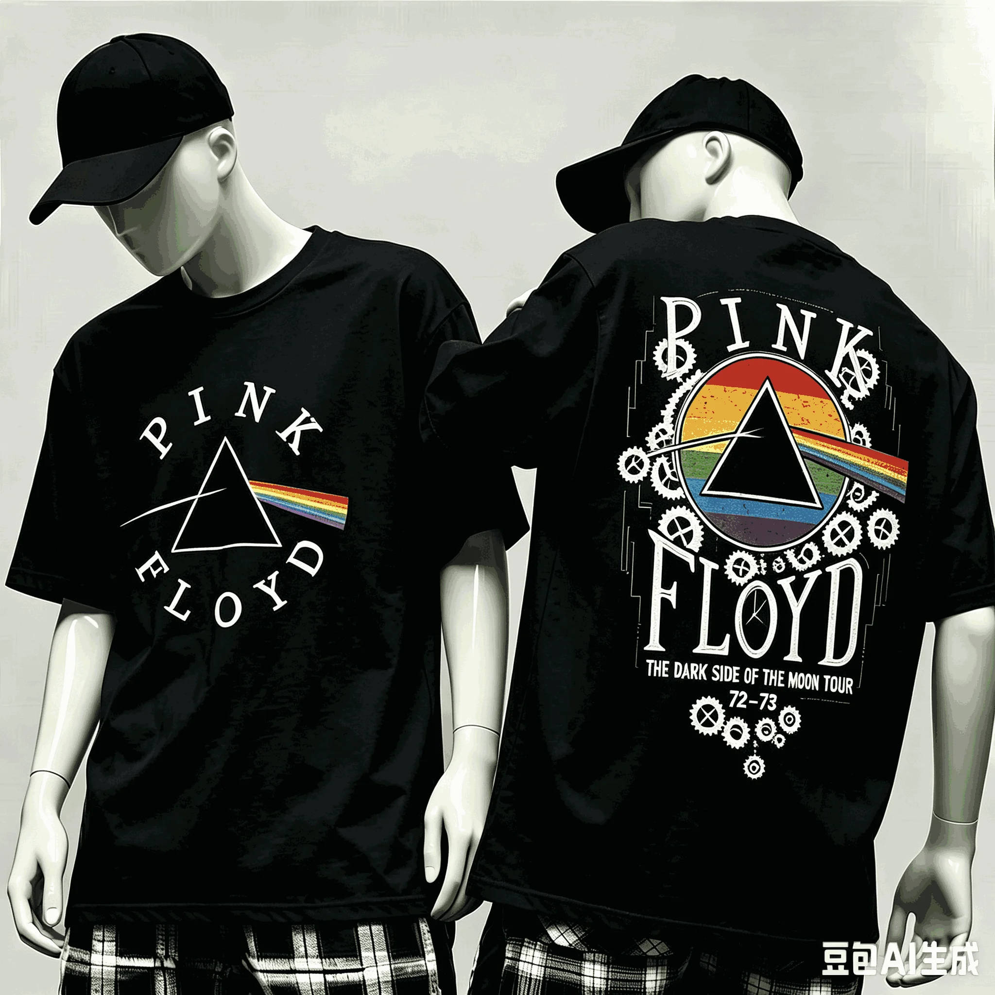 Pink Floyd Oversized Unisex Printed Cotton Neutral O-Neck Short Sleeve Men's and Women's Fashion Hip Hop T-shirt Fan Gift soft