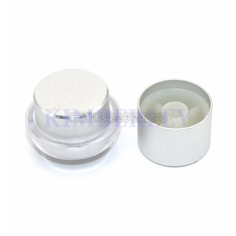 2PCS 25MM Sandblast Knob Cap Aluminum Alloy Knob Cap With Indicator Knob Cap Potentiometer Knob Cap two-piece Set