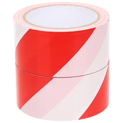 2 Rolls Red and White Cordon Tape The Barrier Danger Safety Caution Warning Non Sticky Hazard