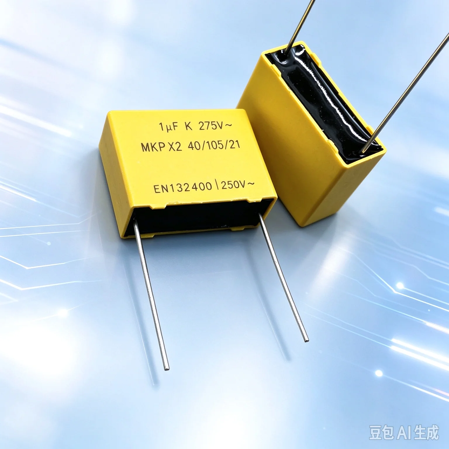 Metallized for Chuangge MKP X2 1.0uF 105 275V 305V 310V Safety Film Capacitor Copper Lead  100pcs