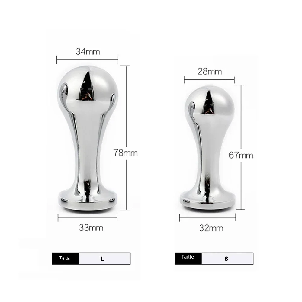 St50 adult sex toy,round head, electroplated metal anal plug,wide anal device for men and women, trophy, World Cup, Hercules Cup