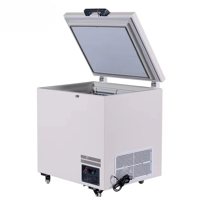 

Small household freezer-60 degree low temperature freezer 168L horizontal refrigerator ultra-deep freezer