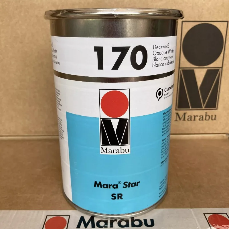 Marabu Genuine German Marabu Ink SR170 Special White ABS Plastic High-end Screen Printing Ink