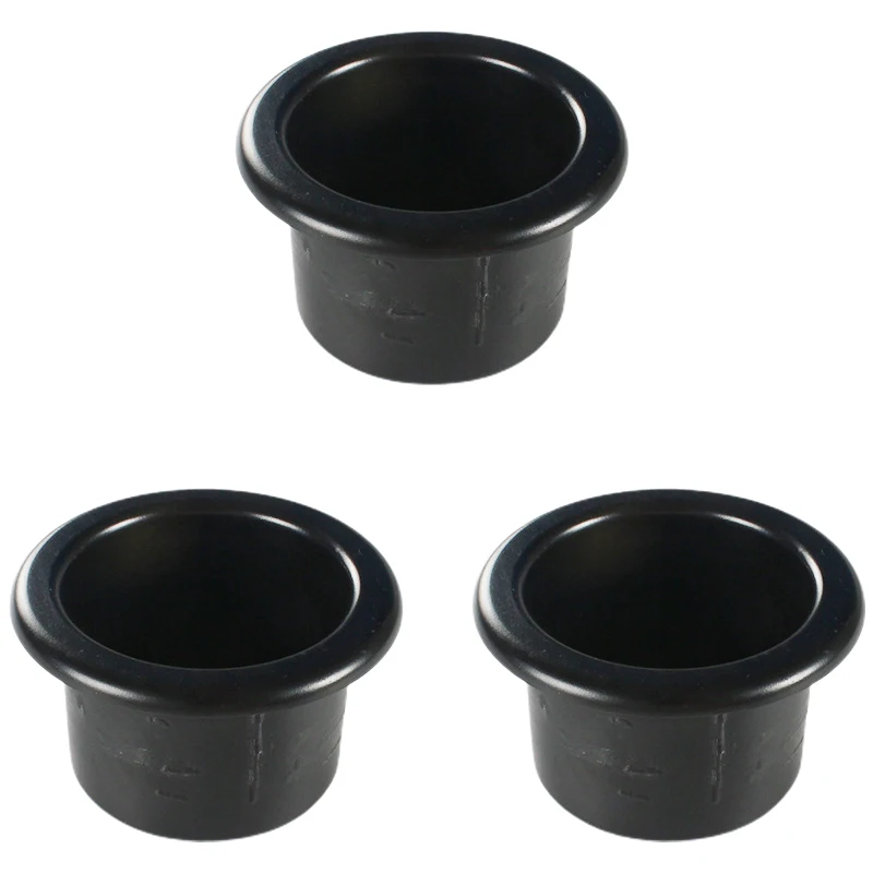 Soporte de plástico para bebidas de agua de coche, accesorio de montaje empotrado para coche, caravana, barco, remolque, Interior, negro