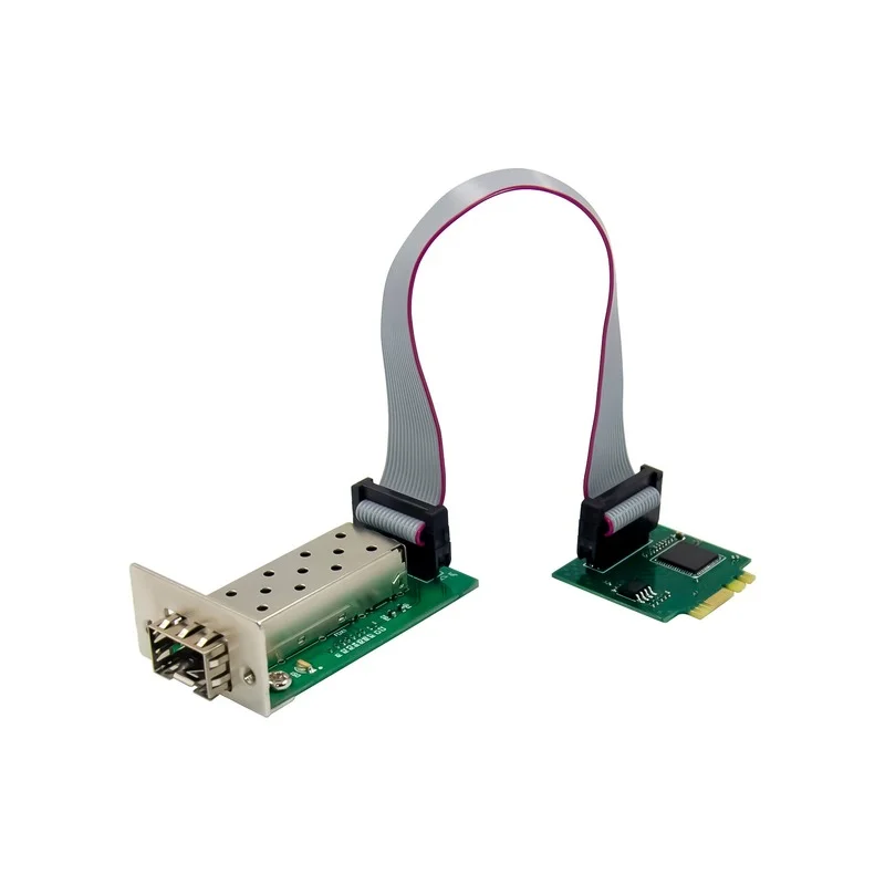 Gigabit Ethernet M.2 A+E KEY Single fiber port 1000Mbps SFP network card intel I210 chipset lan Optical adapter linux