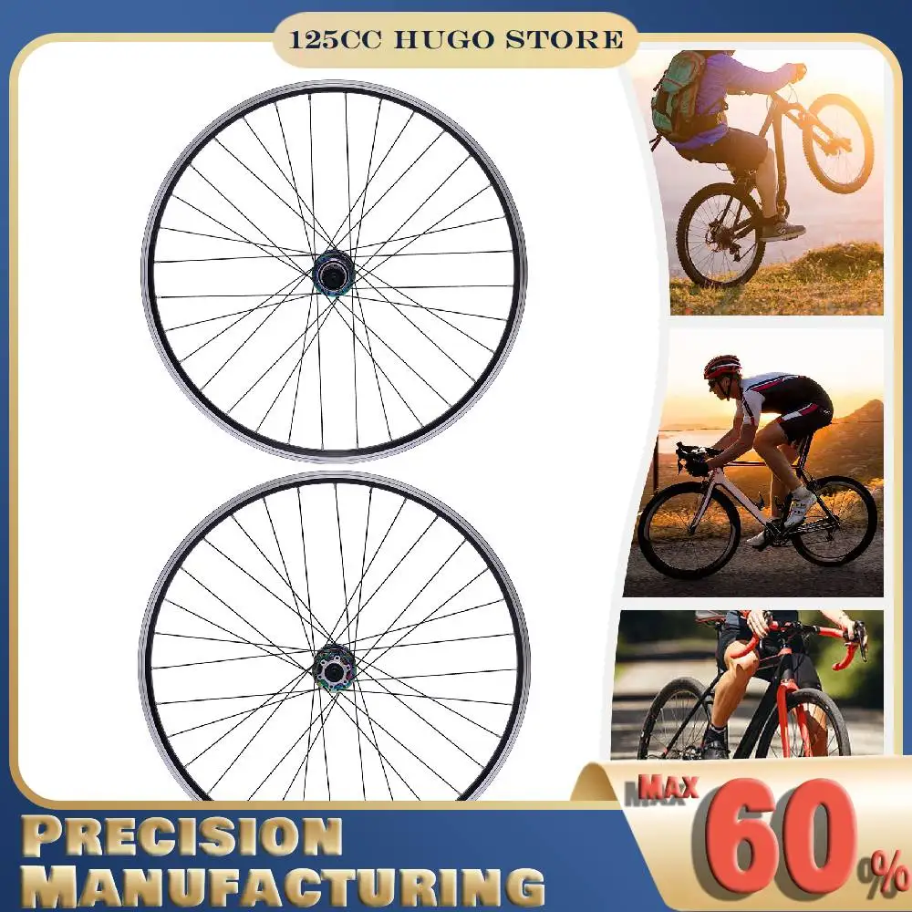 

29in Mountain Bike Wheel Set (Front & Rear), Double Six-hole Disc Brake, Aluminium Alloy Bicycle Wheel Set 200kg Load Capacity