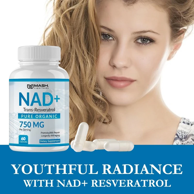 NAD + ريسفيراترول - يدعم صحة الخلايا، وتبييض البشرة، وإدارة عملية التمثيل الغذائي #5