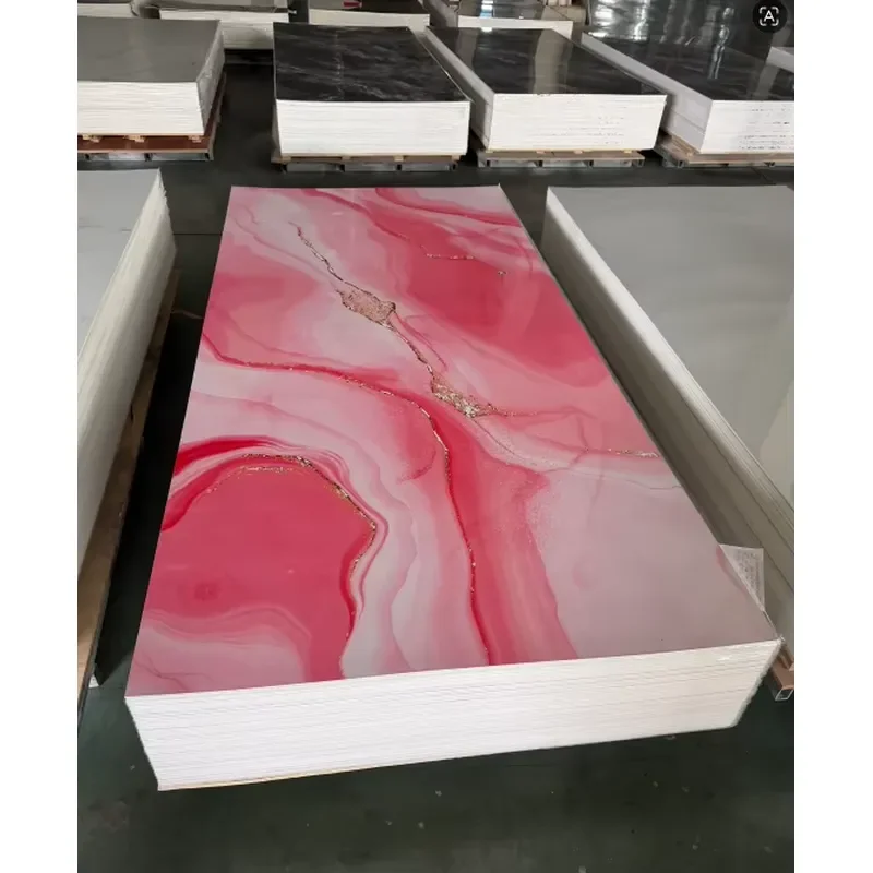 2026 Factory Wholesale UV Stone Plastic Wall Board 3D Faux Stone PET Marble PVC Panel Fireproof Customized 7.10
