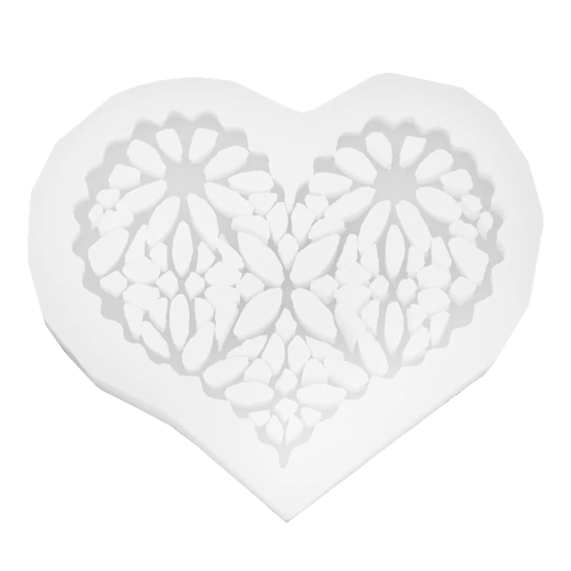 Snowflake Silicone Mold Heart Shaped Mold Cake Candy Mold Mold DIY Silicone Mold Epoxy Resin Casting Mol