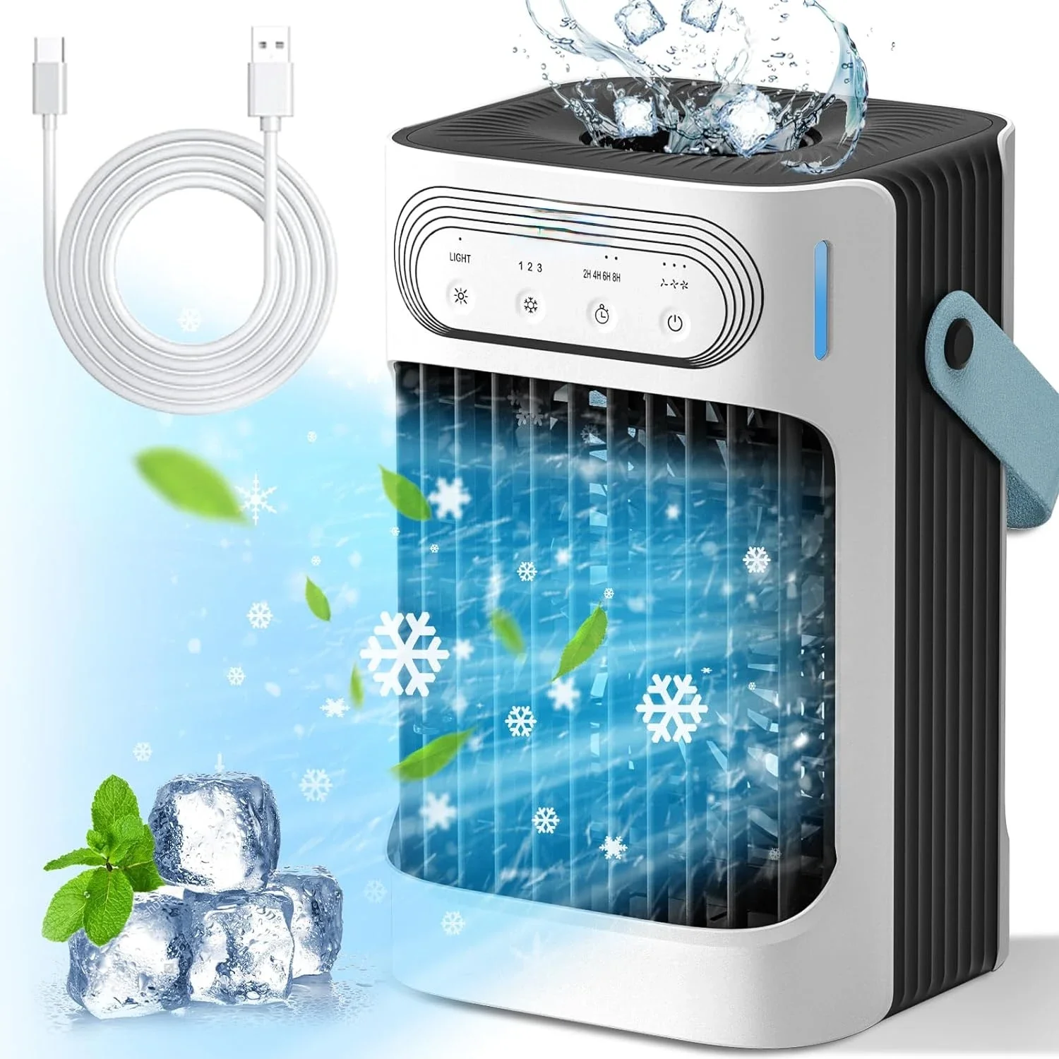 

Cooler Portable Personal Space Air ConditionerHumidifier Purifier for Home Office Bedroom