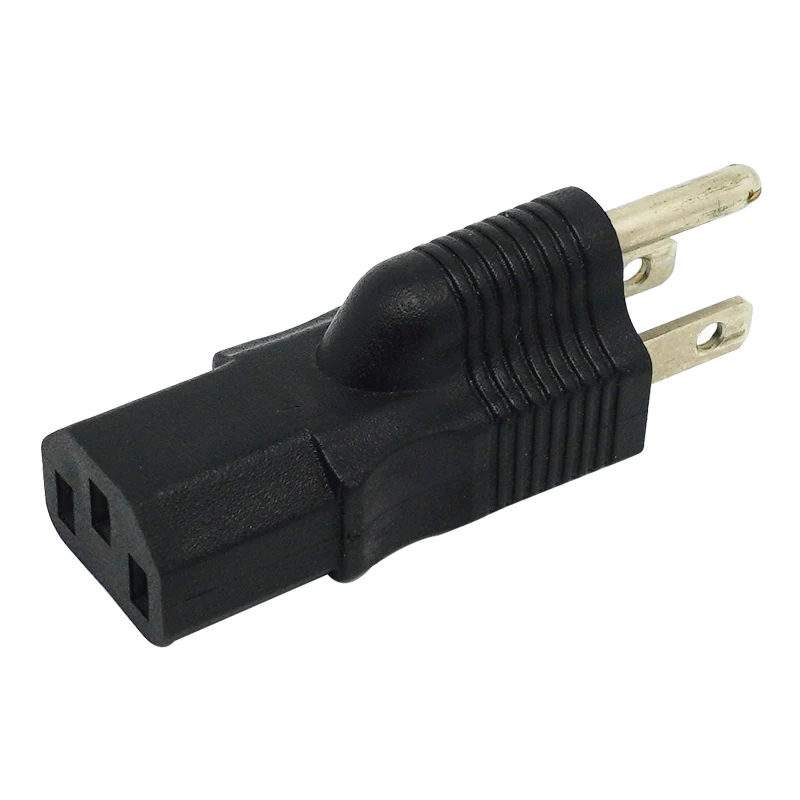 

PDU UPS Power Adapter American Plug Converter, Nema 5-15P MALE TO IEC 320 C13 Female Adapter.US TO C13