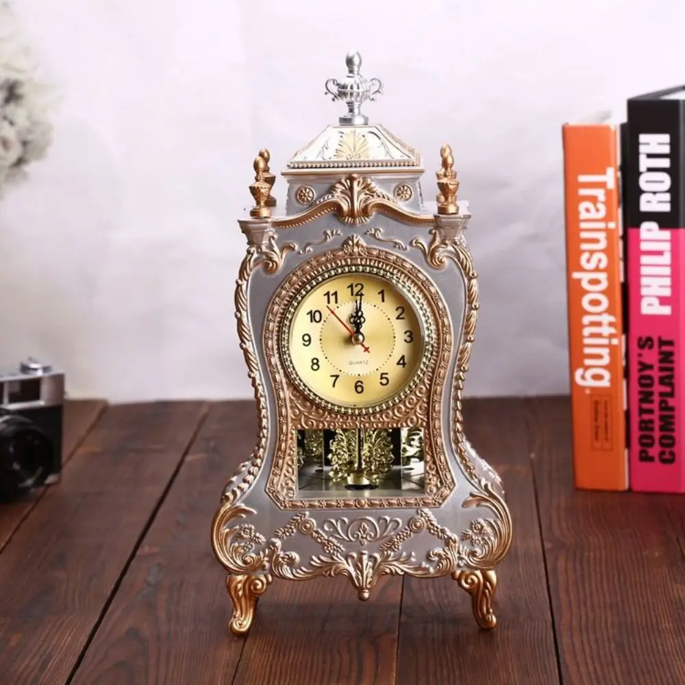 

Silent Antique Alarm Clock Decorative Wall-mounted esign Bedside Decorative Clock Eco-friendly Desk Mute Clock Household