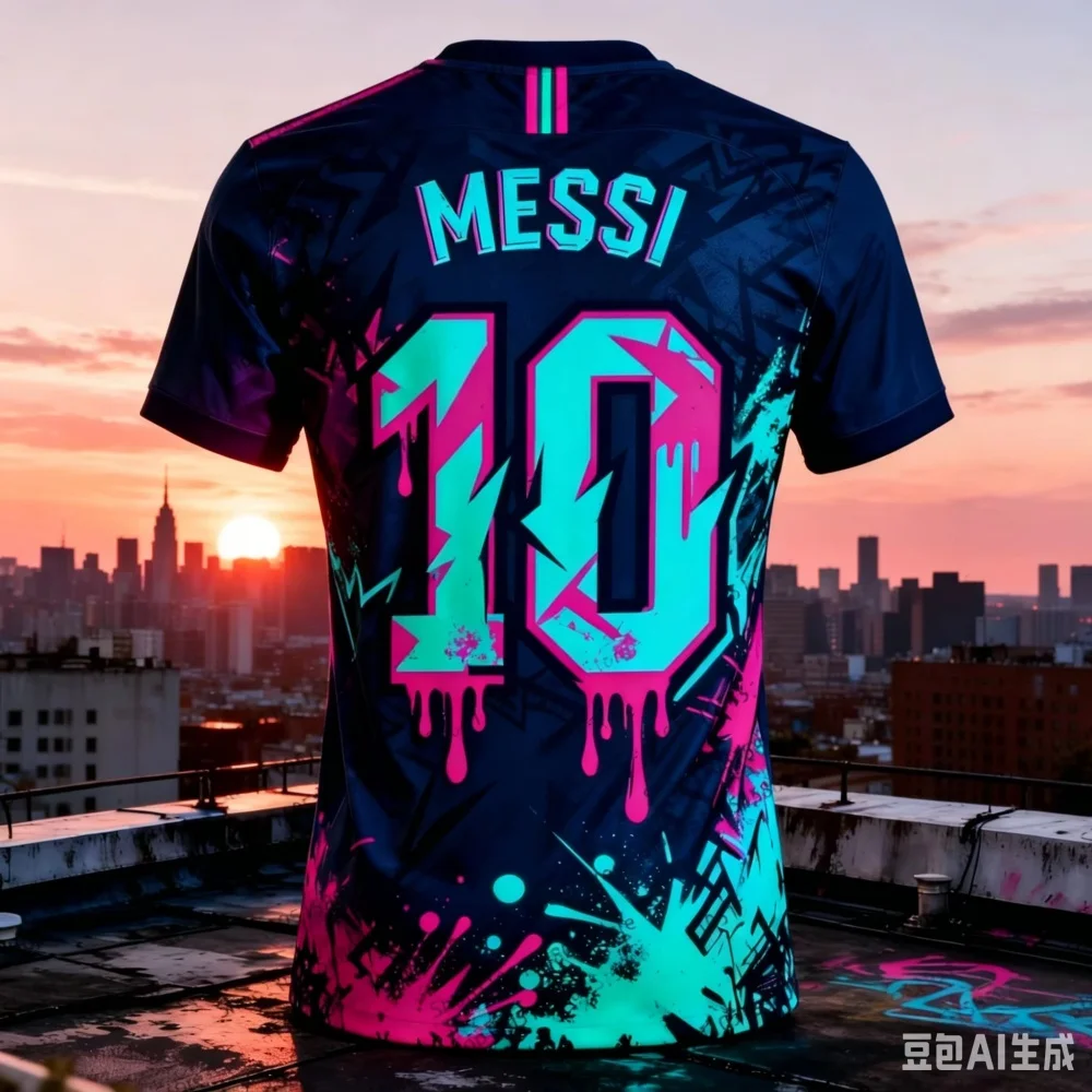 2026 Gedenk-3D-Sportmode-T-Shirt Messi Trikot, Fan-Trainingstrikot, Lässiges und Bequemes Eltern-Kind-Outfit – Detail 4