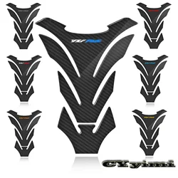 3D Carbon Fiber Motorcycle Fuel Tank Pad Cover Protector Decal Stickers For  YZF R6 YZFR6