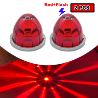 2PCS Watermelon Lights Warning Light Alarm Flash light LED, Outline water melon Side Marker for Moto