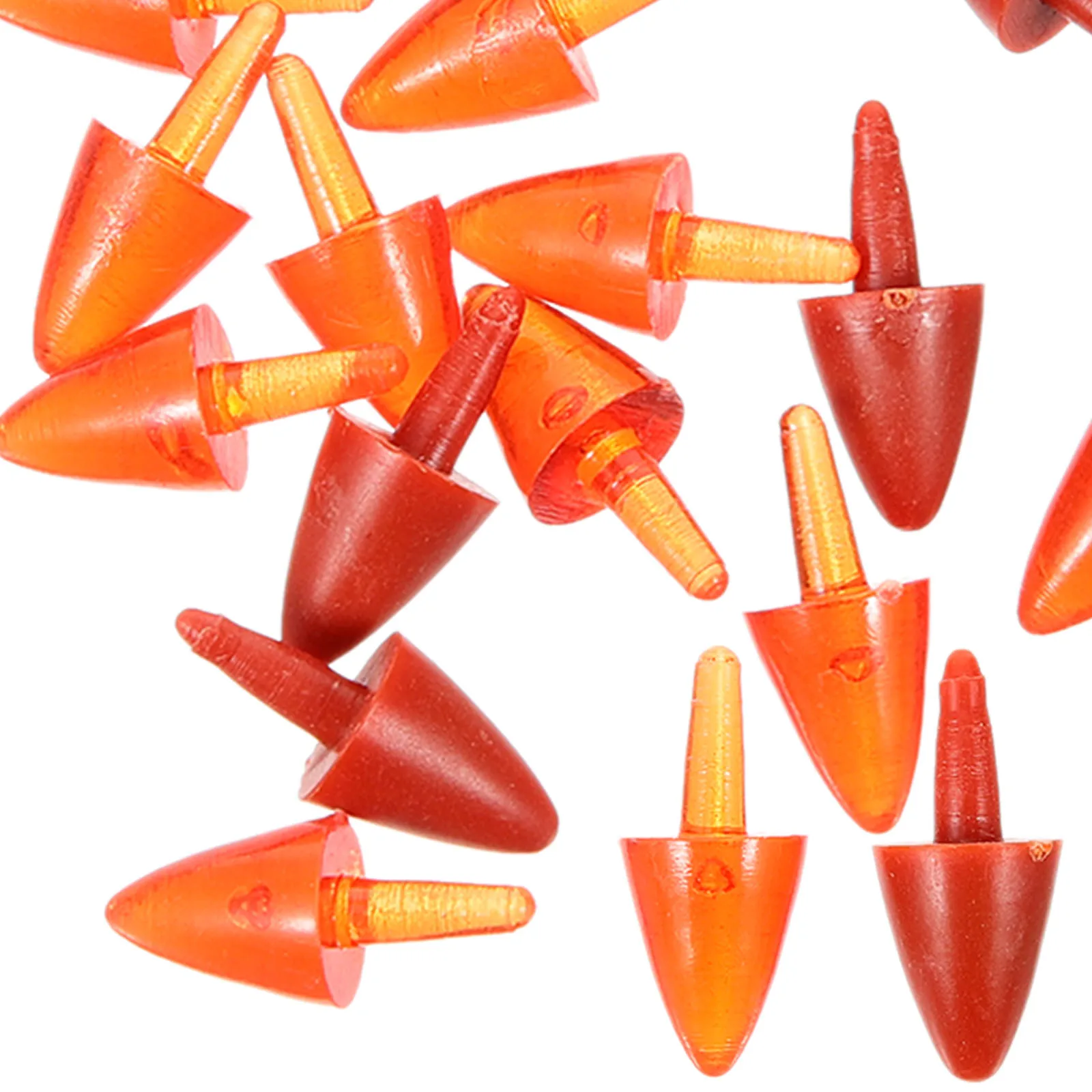 200 szt. Plastikowych nosów dla bałwanków, akcesoria do samodzielnego wykonania świątecznych dekoracji, artykuły rzemieślnicze na Boże Narodzenie i zimę, 123 znaki