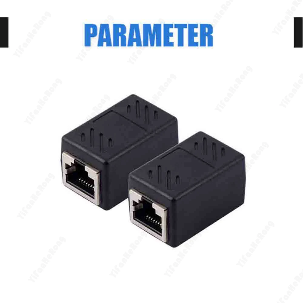 Mini RJ45 Connector Cat7/6 Ethernet Adapter Gigabit Interface Network Extender Converter For Extension Cable Female to Female