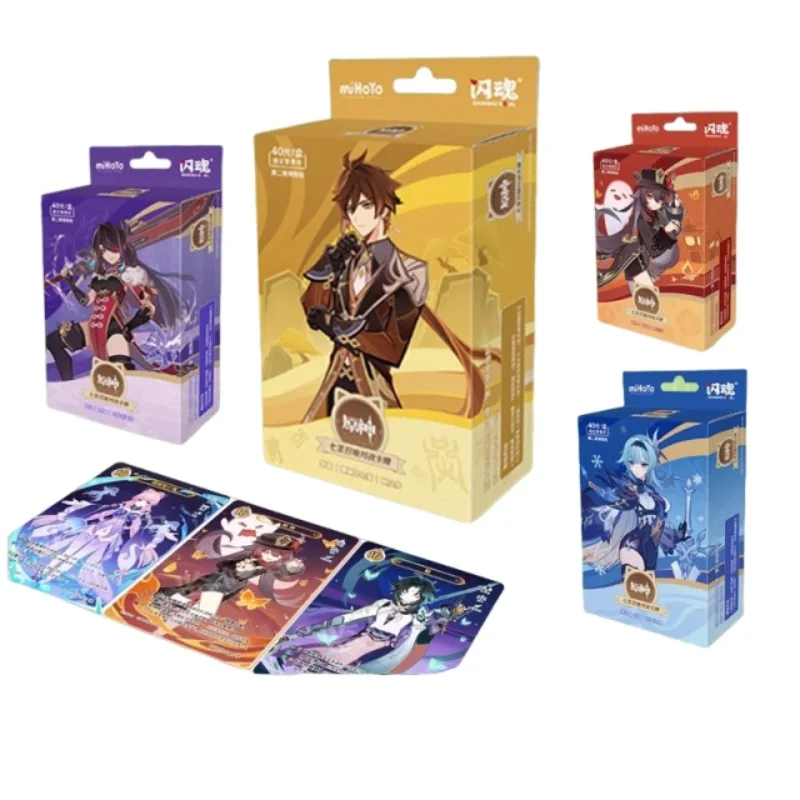 Genshin Impact: Genius Invokation TCG Card - مجموعة ألعاب معززة للرصاص الثالثة، بطاقات ألعاب تنافسية على الطاولة، هدايا ألعاب